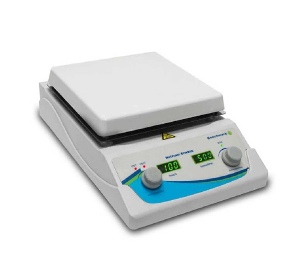 Digital Hotplate Magnetic Stirrer With 7 Inch White Ceramic Surface Top Temperature and 5 Liter Stir Capacity
